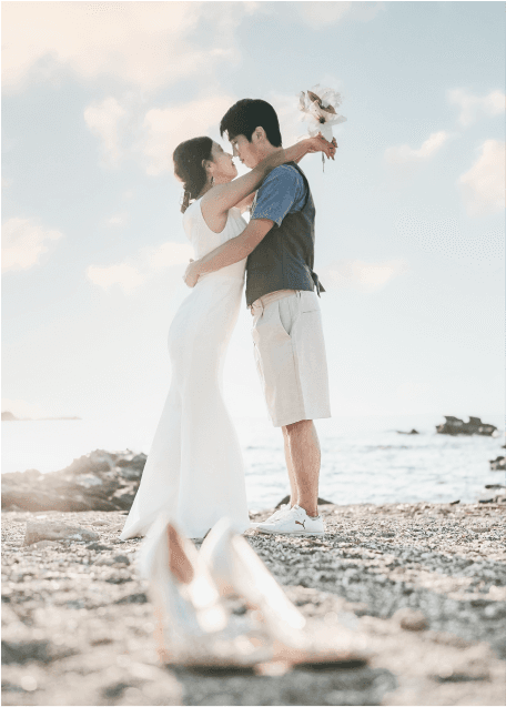 Hochzeit am Strand auf der Insel Aero